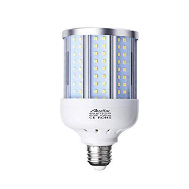 Imagem de Lâmpada de milho LED 40W para área grande interna, E26 4000Lm 6500K branco frio, luz diurna super brilhante lâmpada LED milho para garagem celeiro oficina armazém fábrica varanda quintal alto, 85V-265V