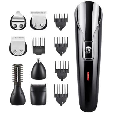 Imagem de Aparador de cabelo, aparador de barba para homens, barbeadores elétricos sem fio, sem lacunas, forros de lâmina em T, kit de corte de cabelo, presentes para homens, marido e pai