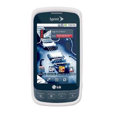 Imagem de Amzer Capa de gel de silicone para LG Optimus S LS670 - branco transparente