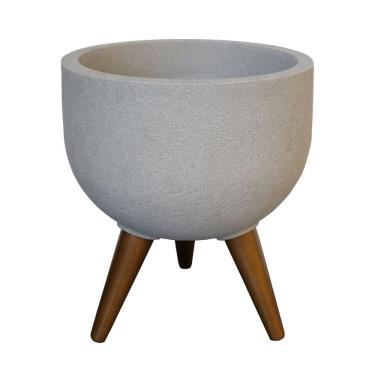 Imagem de Vaso Redondo 39cm Decore Japi Ciemento