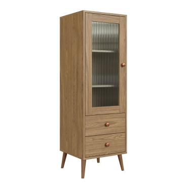 Imagem de Mini Cristaleira Vêneto 2 Gavetas - Marrom