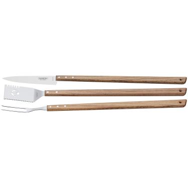 Imagem de Kit para Churrasco 3 Peças, Tramontina, 26499035, Natural