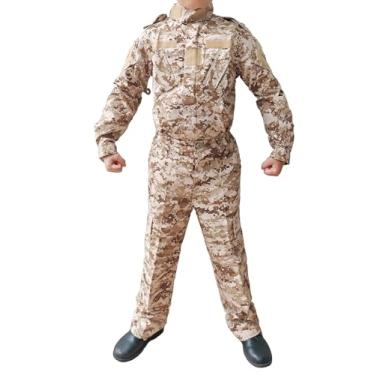 Imagem de H World Shopping Tactical Airsoft Roupas infantis para crianças BDU Hunting Military Camouflage Combat Uniform Suit Jacket & Pants, AOR1, 150