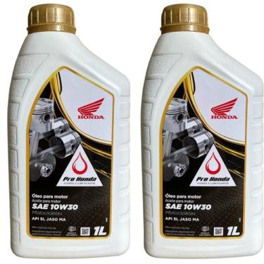 Imagem de Kit 2 Óleos Genuíno Honda Moto 10w30 4t Semissintético