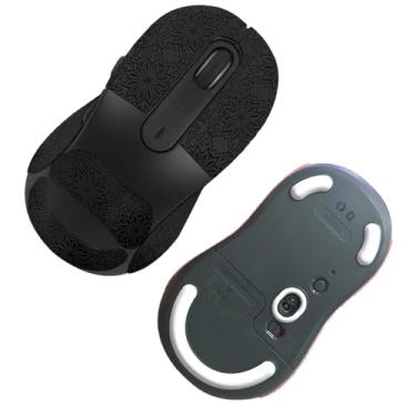 Imagem de NOUKAJU Fita adesiva para mouse cobertura total para mouse sem fio Logitech Signature M650 L, bordas curvas arredondadas, patins para pés (almofada de pé + fita preta para mouse)