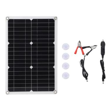 Imagem de Painel solar flexível monocristalina de alta eficiência 20W Power água impermeável Durável para o carro de iate para carro