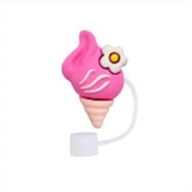 Imagem de Tampa Protetora de Silicone para Canudo 10mm, Acessórios para Copo Garrafa Stanley (Sorvete 1)