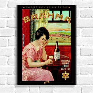 Imagem de Quadro Decorativo Brahma - Arte Aqui, 60x40cm