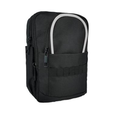 Imagem de Bolsa organizadora de golfe para homens e mulheres – Bolsa organizadora compacta com 3 bolsos com zíper, comporta 28 bolas, telêmetro e camisetas
