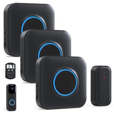 Imagem de BITIWEND Campainha sem fio para Blink - Compatível com campainha de vídeo Blink (1 extensor de campainha de vídeo 3 receptores)