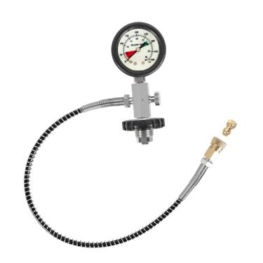 Imagem de UGPLM Adaptador de mergulho com válvula DIN, G5/8, aço inoxidável, latão, estação de enchimento de manômetro