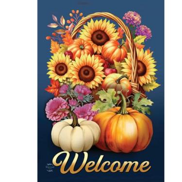 Imagem de Briarwood Lane Bandeira de casa de outono