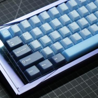 Imagem de Conjunto de teclas de gelatina de teclado, 164 teclas, perfil cereja, teclas azuis, 60% 65% 75% 100% Costom para teclados mecânicos Cherry Gateron MX Switches
