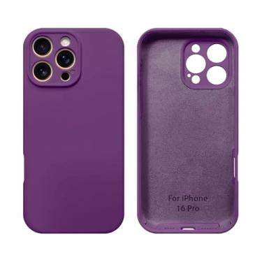 Imagem de Capinha Compativel com iPhone 16 Pro Com Proteção de Camera em Silicone com Interior Aveludado