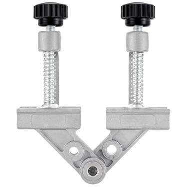 Imagem de Blulu 1 braçadeira de tubo ajustável de 10-180° com mandíbula oscilante de liga de alumínio solda direita braçadeira angular para soldagem, marcenaria, projetos DIY, fabricação de armários