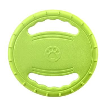 Imagem de Ovewibi 1 pacote de brinquedos de treinamento interativos de discos voadores macios para cães, material EVA, suprimentos leves para animais de estimação, flutua na água, ótimo para praia e piscina