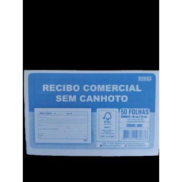 Imagem de Bloco de recibo São Domingos sem canhoto 140X89mm 50 folhas