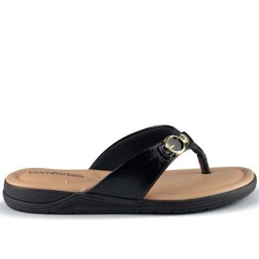 Imagem de Sandália Comfortflex Feminina TM 2580402, 35, Preto