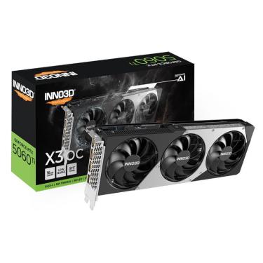 Imagem de Gpu INNO3D Geforce RTX 5060 TI 16GB 128BITS GDDR7 X3 OC N506T3-16D7X-191073L