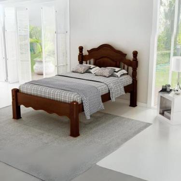 Imagem de Cama De Casal Moderna Andressa Cor Castanho - Bedroom Móveis, Casal, C