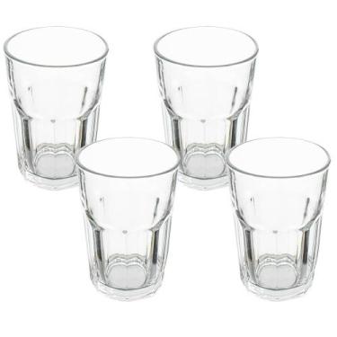 Imagem de Jogo de Copo de Vidro Isis Transparente 360ml 4 Peças - Vista Home