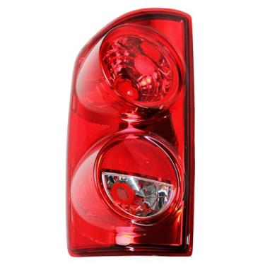 Imagem de F CARFITTING Conjunto de luz traseira compatível com Dodge RAM 1500 2007-2008 | RAM 2500 3500 2007-2009, lente vermelha, lâmpadas traseiras de halogênio, substituição da lâmpada de freio lado esquerdo
