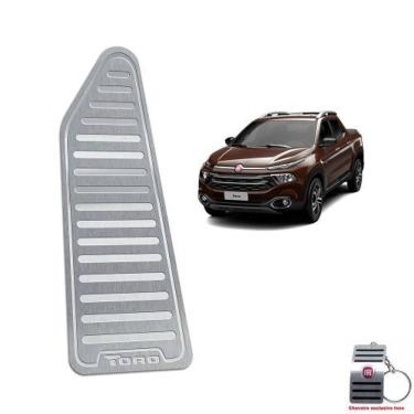 Imagem de Descanso De Pé Fiat Toro 2016 A 2021 Em Aço Inox Prata