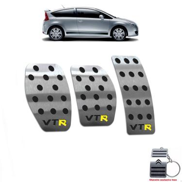 Imagem de Pedaleira Em Aço Inox Citroen C4 Vtr 2005 A 2010 Preto