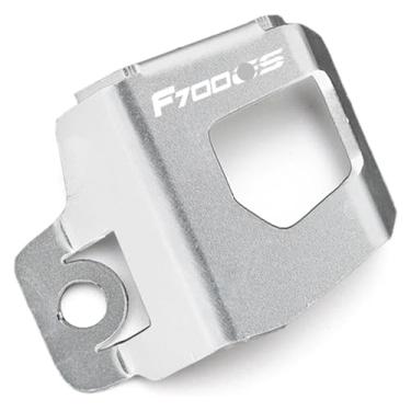 Imagem de Acessórios de motocicleta Tampa do tanque de combustível do freio traseiro Capa protetora compatível com F800GS F700GS F800 F700 F 800 700 GS 2013-2018 (F700gs prata)