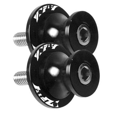 Imagem de BYYINGSUS Carretéis de braço oscilante de alumínio para motocicleta, parafuso de suporte deslizante compatível com R1 YZF-R1 YZFR1 1998-2011 2012 2013 2014 2015 2016 2017 (6 mm preto)