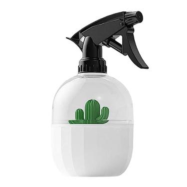 Imagem de Regador Garrafa de spray jardinagem cacto, regador 500 ml para plantas interior, garrafa pressão reutilizável para pulverizar para regar a casa(Branco)