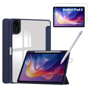 Imagem de Kit Completo Para Tablet Redmi Pad 2 11"  Capa Giratória, Película Ant