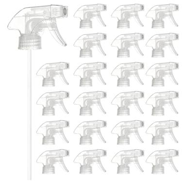 Imagem de LOYORTY Pacote com 50 bocais de pulverização para garrafas, bocal de reposição para garrafas, pulverizadores de cabeça ajustáveis com pulverizador de fluxo de névoa, bicos de pulverizador de garrafa