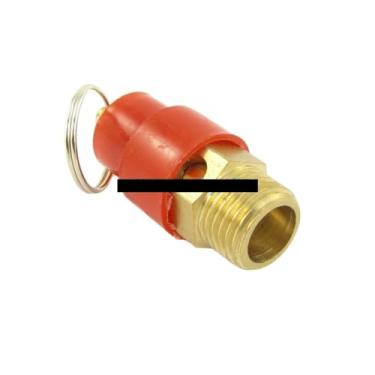 Imagem de WWECCQIJ Tampa vermelha 1/10.2 cm compressor pneumático encaixe 1,2MPA rosca macho válvula de pressão 12KG