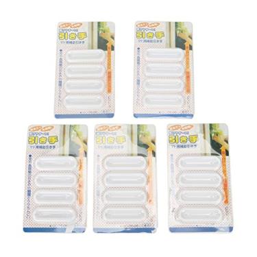 Imagem de Puxador Push Pull, 20 Puxadores Autoadesivos de Tração, Abs de Pouco Peso, Bastão Instantâneo No Punho para Armário de Porta de Janela, Puxa