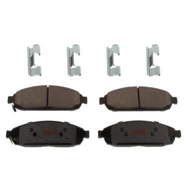 Imagem de TRW Conjunto de pastilhas de freio a disco TPC1080 para Jeep Grand Cherokee: 2005-2010 e outras aplicações frontais, preto