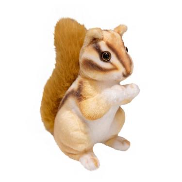 Imagem de Brinquedo de pelúcia Realistic Chipmunk Stuffed Squirrel de 23 cm para crianças