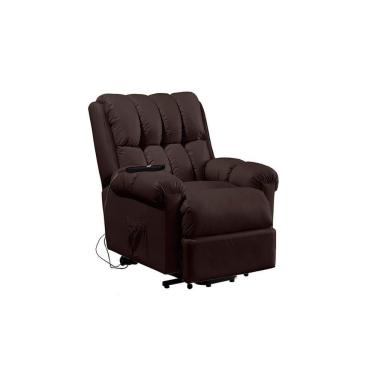 Imagem de Poltrona Reclinável Motorizada P- Sala Texas Fantastic Zero Wall C- Lift Courano Marrom - Probel