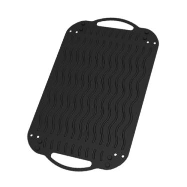 Imagem de Tapete de bancada de silicone dobrável resistente ao calor, antiderrapante, protetor de superfície de cozinha, multiuso, almofada de panela quente, portátil, fácil de limpar, cinza