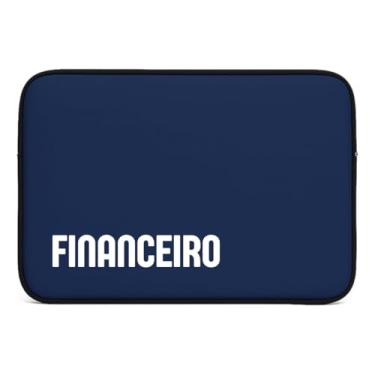 Imagem de Organizador de Documentos Profissional por Departamento | Pasta Executiva com Zíper | Proteção para Laptop e Documentos A4 | Ideal para Escritório (Financeiro (Azul))