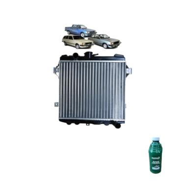 Imagem de Kit Radiador GM Chevette Sem Ar + Água Desmineralizada RadiadorNAQ 1LT