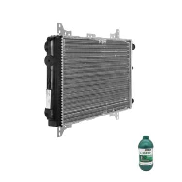 Imagem de Kit Radiador Ford Escort 1.6 1984-1986 + Aditivo Lubrax Verde Concentrado 1L