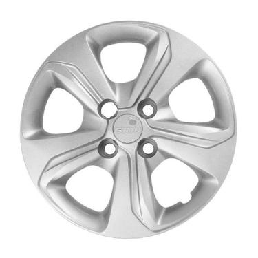 Imagem de Calota 376cb-pta aro 14 prata cubo baixo - unidade - GRID PRATA