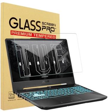 Imagem de YINOVEEN Protetor de tela de vidro temperado de 15,6 polegadas para laptop gamer ASUS TUF de 15,6 polegadas, laptop ASUS VivoBook 15, ZenBook 15/ZenBook Pro 15, Rog Zephyrus G15, TUF A15 F15, 9H