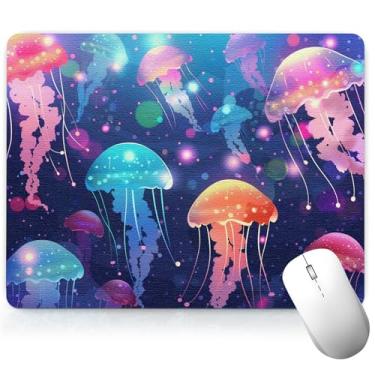 Imagem de Tapete de mesa de couro animal, tapete de mouse de arte colorida, teclado de computador, mouse pad para jogos, protetor e capa à prova d'água, capa decorativa de couro PU, tapete de mouse para laptop