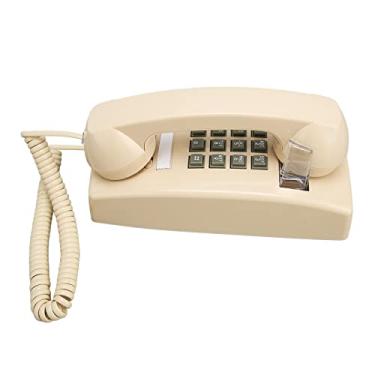Imagem de SUNGOOYUE Telefone retrô Montado na Parede, Telefone Com Fio de Design Vintage Com Toque Mecânico, Volume Ajustável, ABS e Construção Metálica para Casa, Escritório, Hotel
