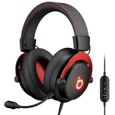 Imagem de Basike Headset Gamer Pro Ba-FON340 - Fone de ouvido jogos para PC com Microfone, Modo FPS/Música, Falante de 50mm, Almofadas macias, USB Compatível com Win7/10/11/MAC/PS4/PS5 (Preto)
