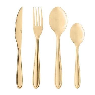 Imagem de Faqueiro Gastro (24 Peças) Dourado - Lyor, Dourado