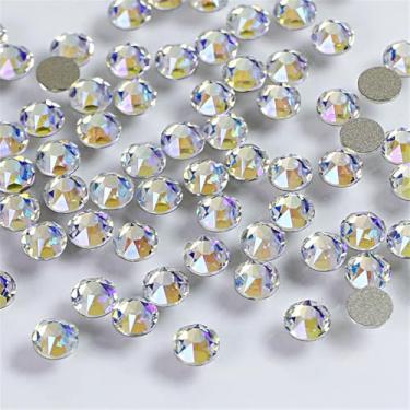 Imagem de 288 peças de strass de cristal fixador de cola, pedras diamantes, de vidro, para artesanato, artesanato, decoração, roupas, sapatos