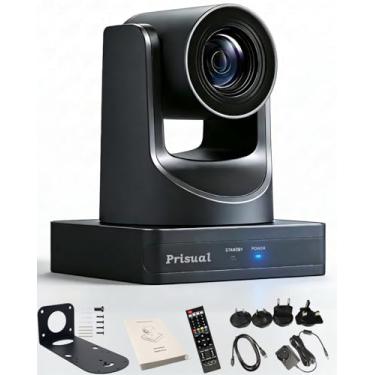 Imagem de Prisual Câmera NDI PTZ 20x Zoom Óptico Full HD 60P com Rede USB3.0 HDMI PTZ Câmera Auto-Rastreamento para Cultos da Igreja, Suporte PoE Educação (Licença NDI embutida)